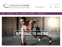 Tablet Screenshot of cenegenicsstore.com